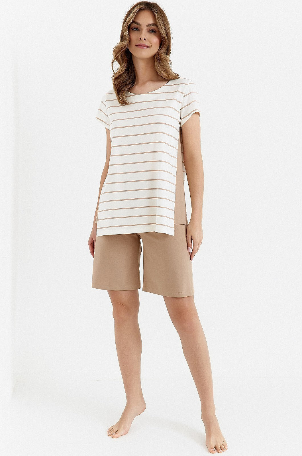 2-Piżama Cana 452 kr/r S-XL ecru-cappuccino-2