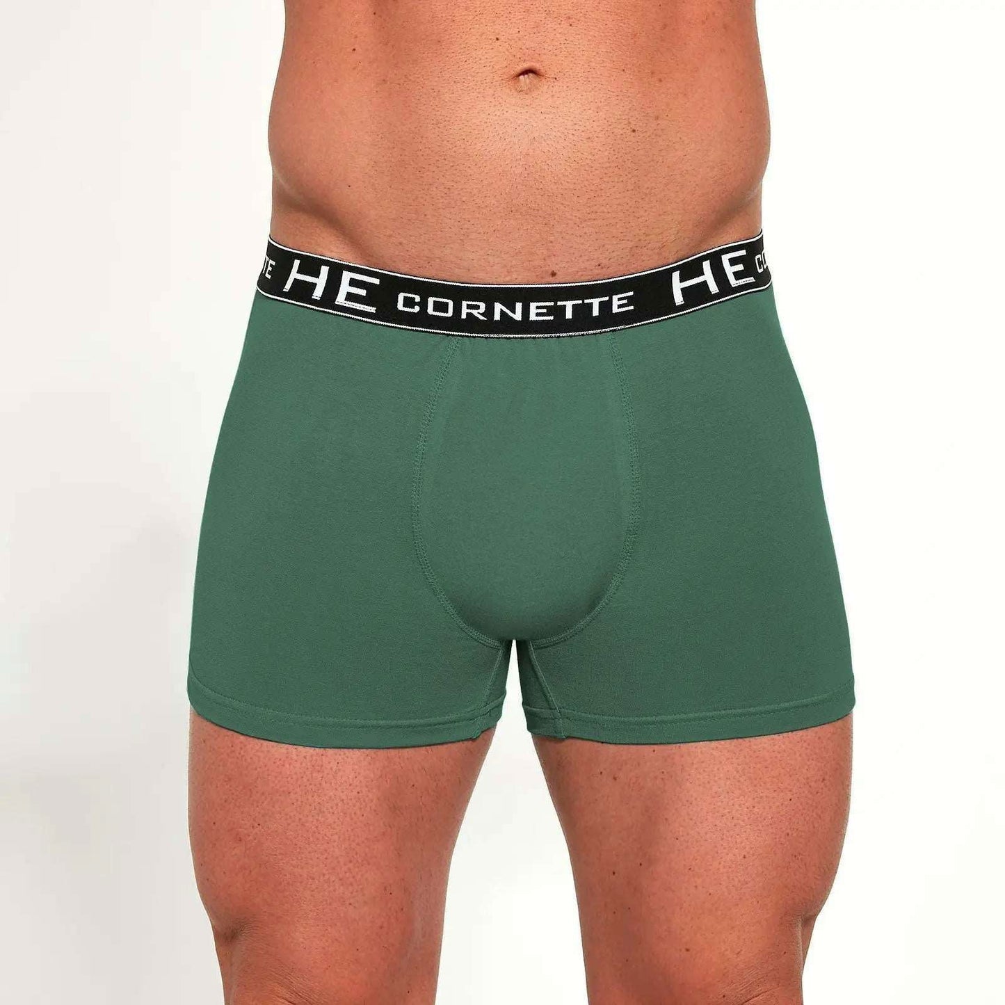 Boxer uomo in cotone elasticizzato - 503 High Emotion Energy - taglie dalla S alla 2XL - -Verde - Lullaby Lingerie