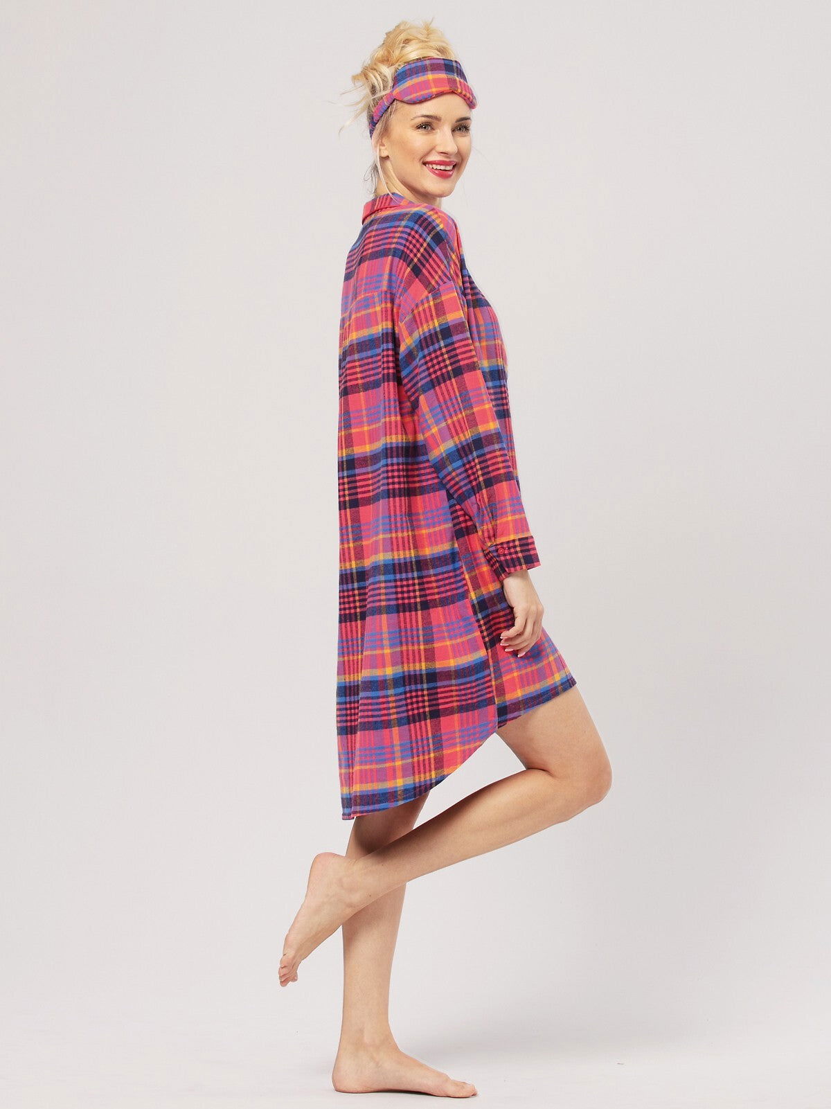 Camicia da notte da donna in flanella di cotone - STRAWBERRY - Lullaby Lingerie