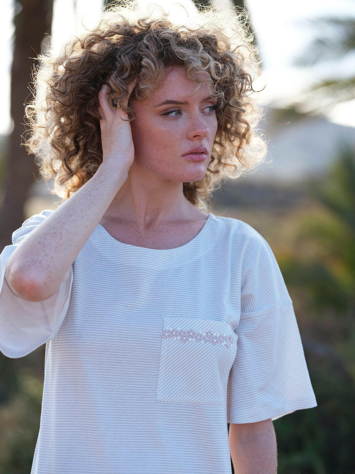 Camicia da notte in puro cotone - Aurora - 234 - Lullaby Lingerie