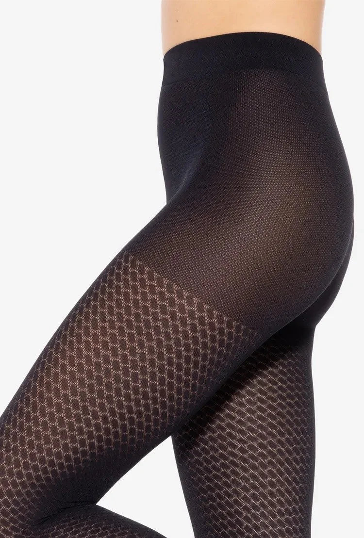 Collant in microfibra lavorato - Lorien 23 - 40 den - Lullaby Lingerie