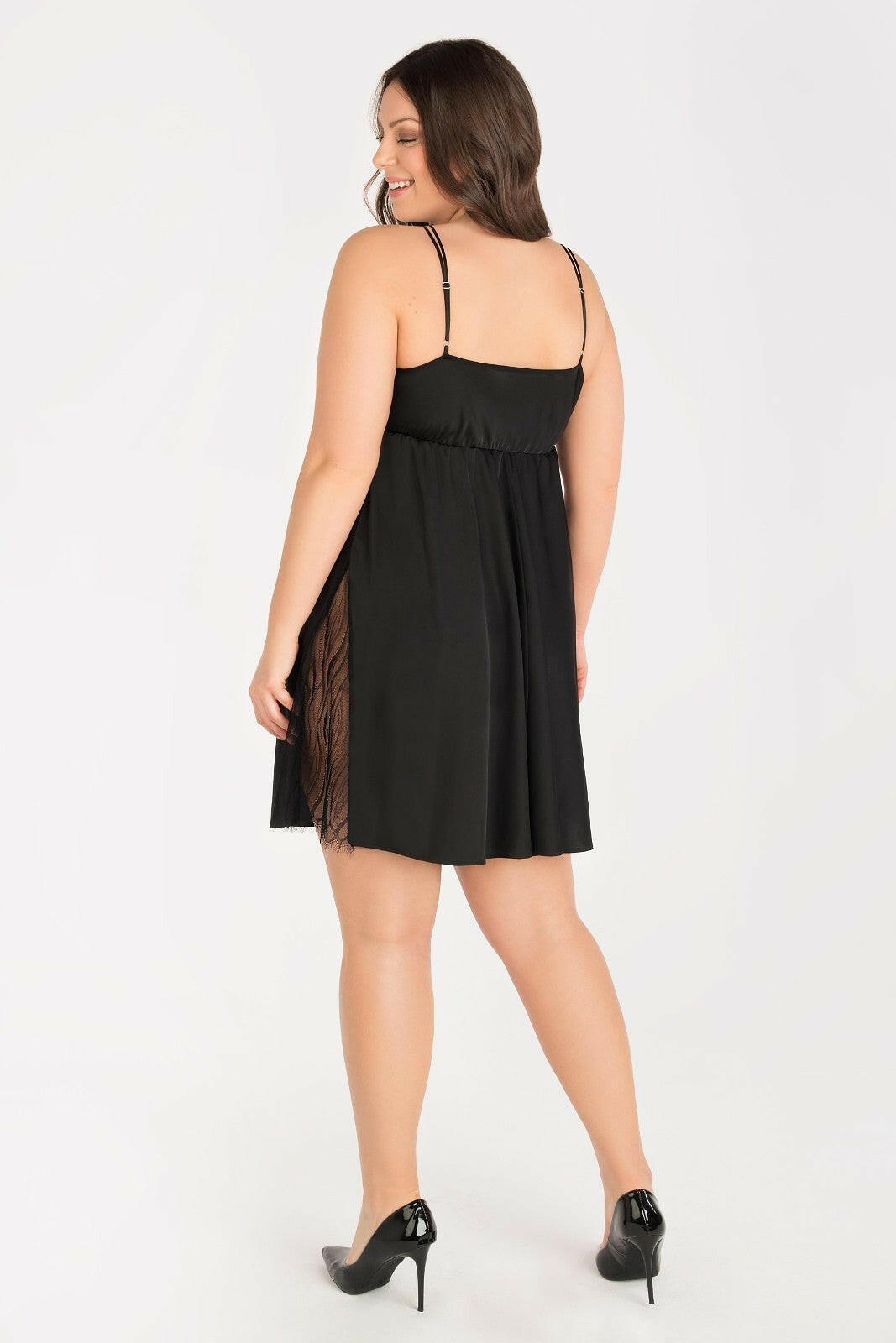 Koszula Gorsenia K 823 Inessa S-5XL czarny - Lullaby Lingerie