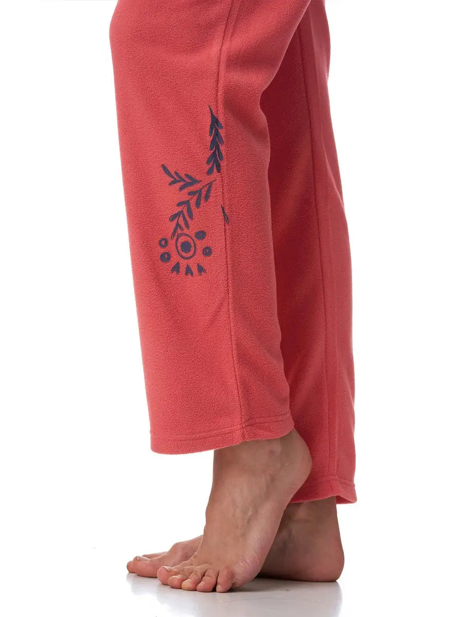 Pigiama / Homewear da donna in pile - LHS 254 - col. CORALLO - Lullaby Lingerie