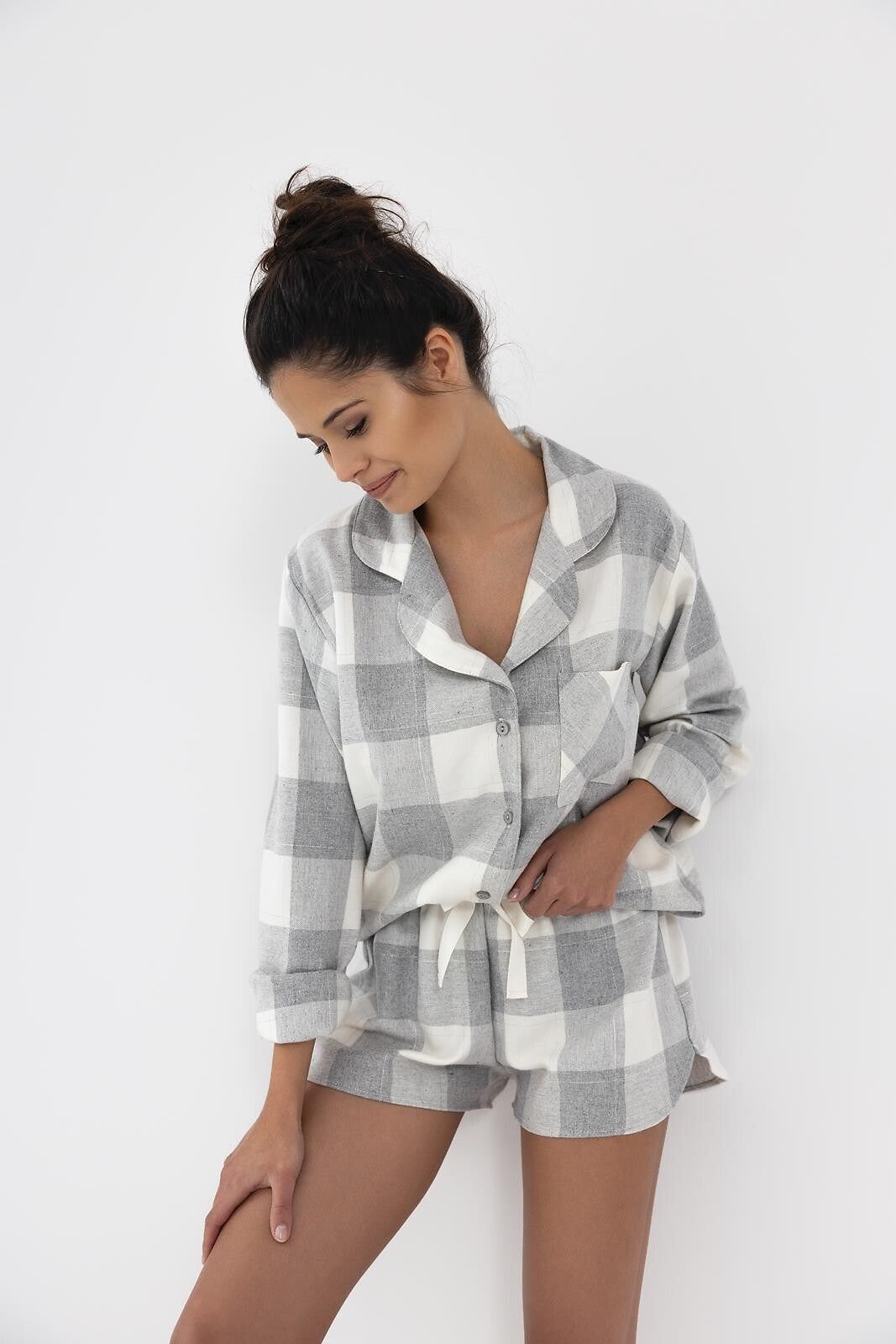 Pigiama da donna aperto in cotone - Maggie Joanna - Lullaby Lingerie