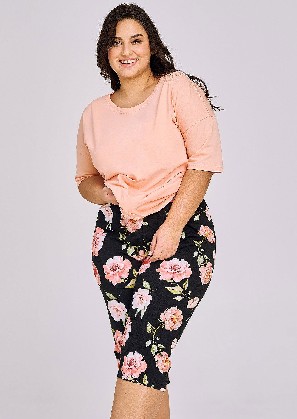 Pigiama da donna in cotone in puro cotone - Margot - Peony - Lullaby Lingerie