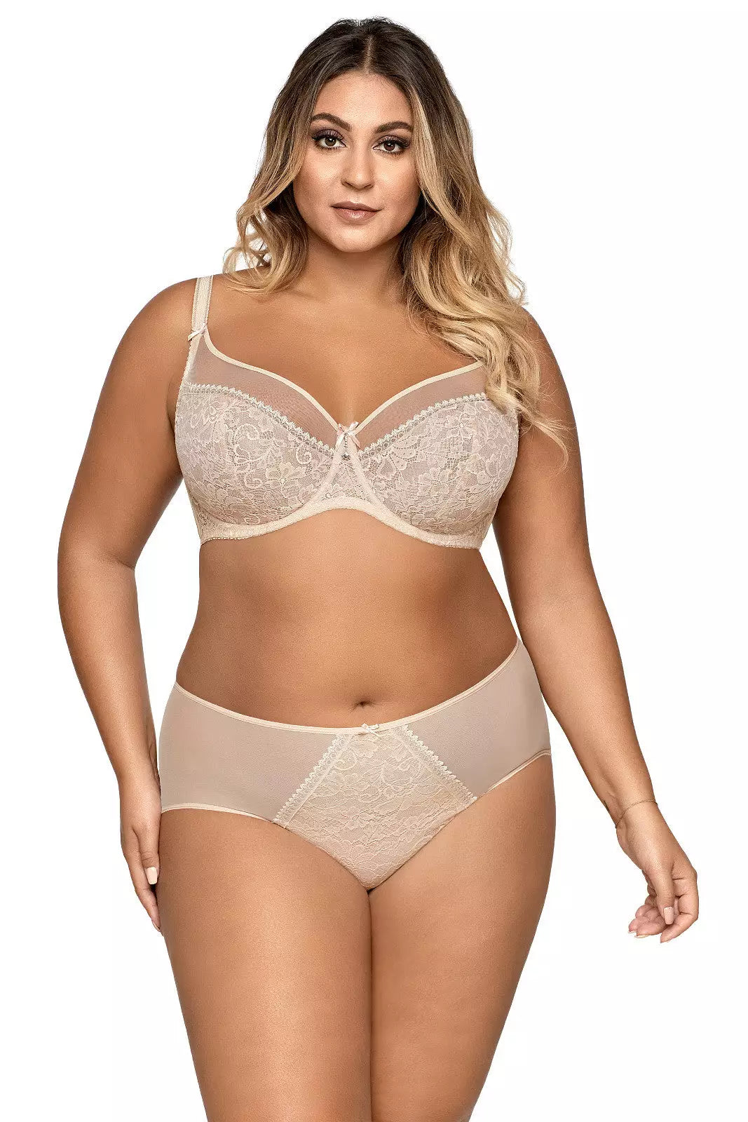 Reggiseno non imbottito con ferretto - LILY - Beige - Lullaby Lingerie