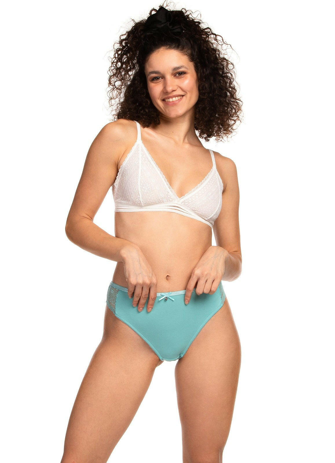 Slip da donna in cotone elasticizzato - pack da 2 pezzi - L-1474 - Lullaby Lingerie