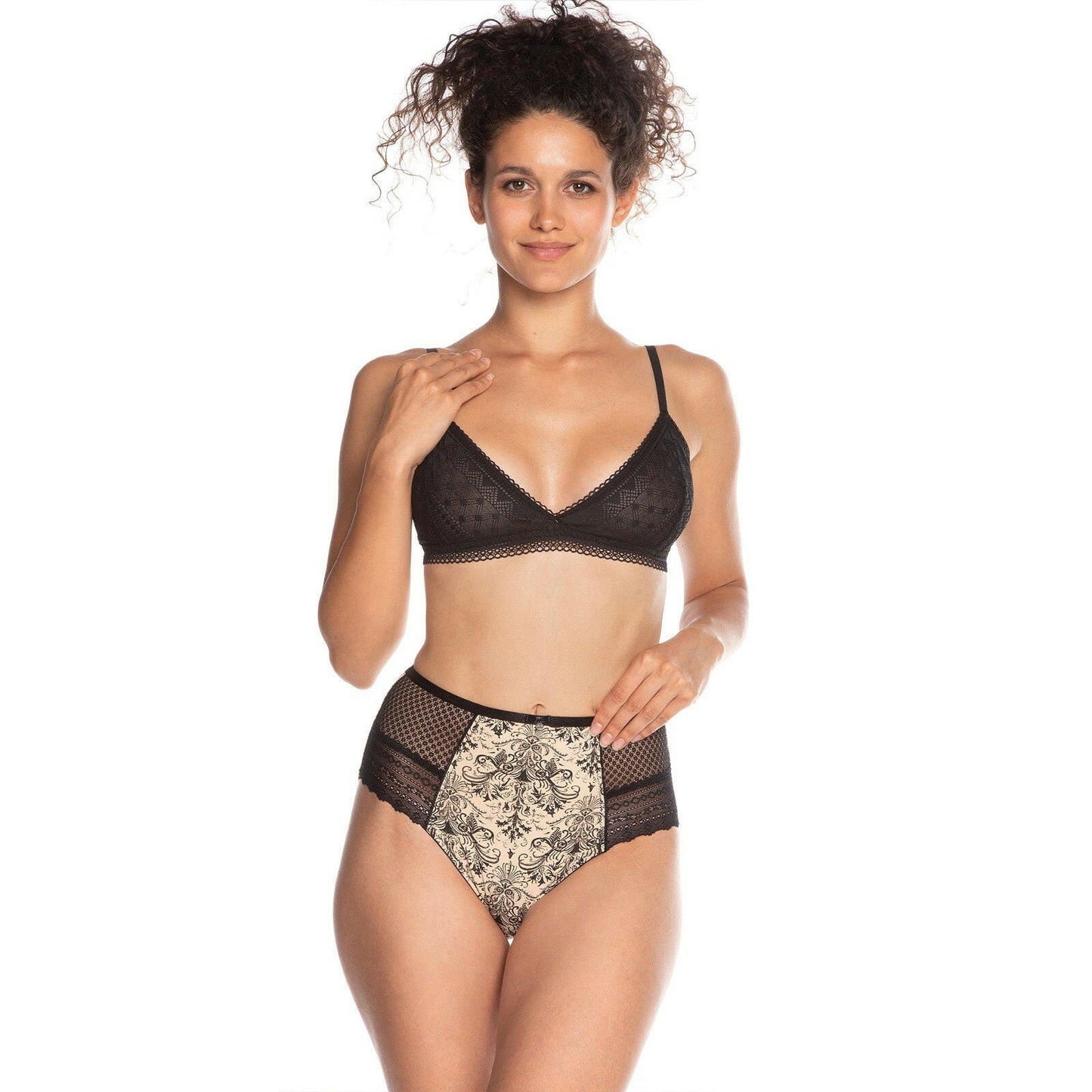 Slip donna in cotone - taglie fino alla 4XL - confezione da 2 pezzi - L-1376 MD - Lullaby Lingerie