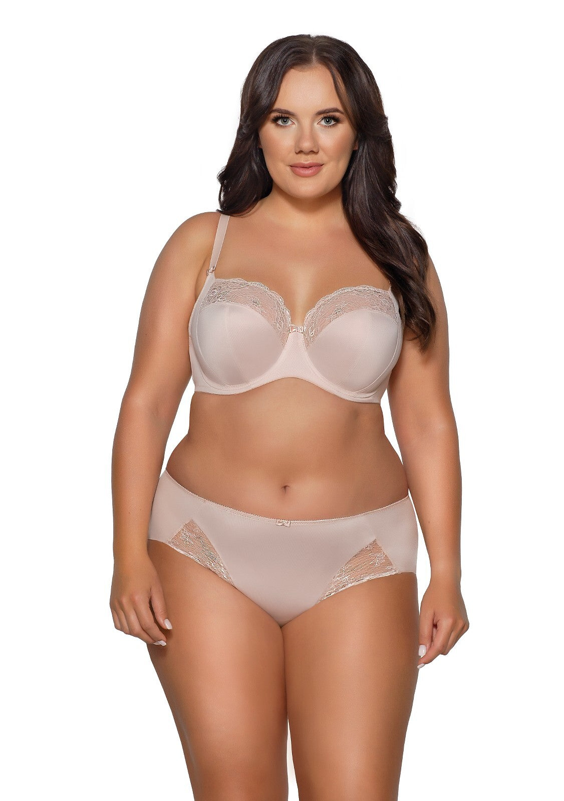 Slip donna in microfibra e pizzo - Azalea - Beige - 2111 - Lullaby Lingerie