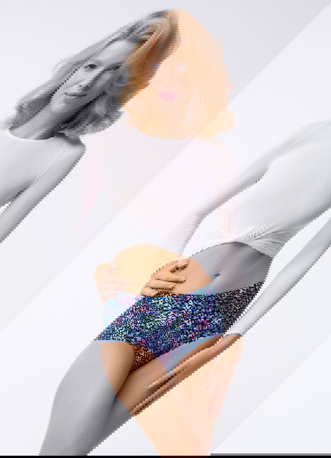 Slip donna vita alta taglio laser ultra piatto - Simple Maxi Illusion - Lullaby Lingerie