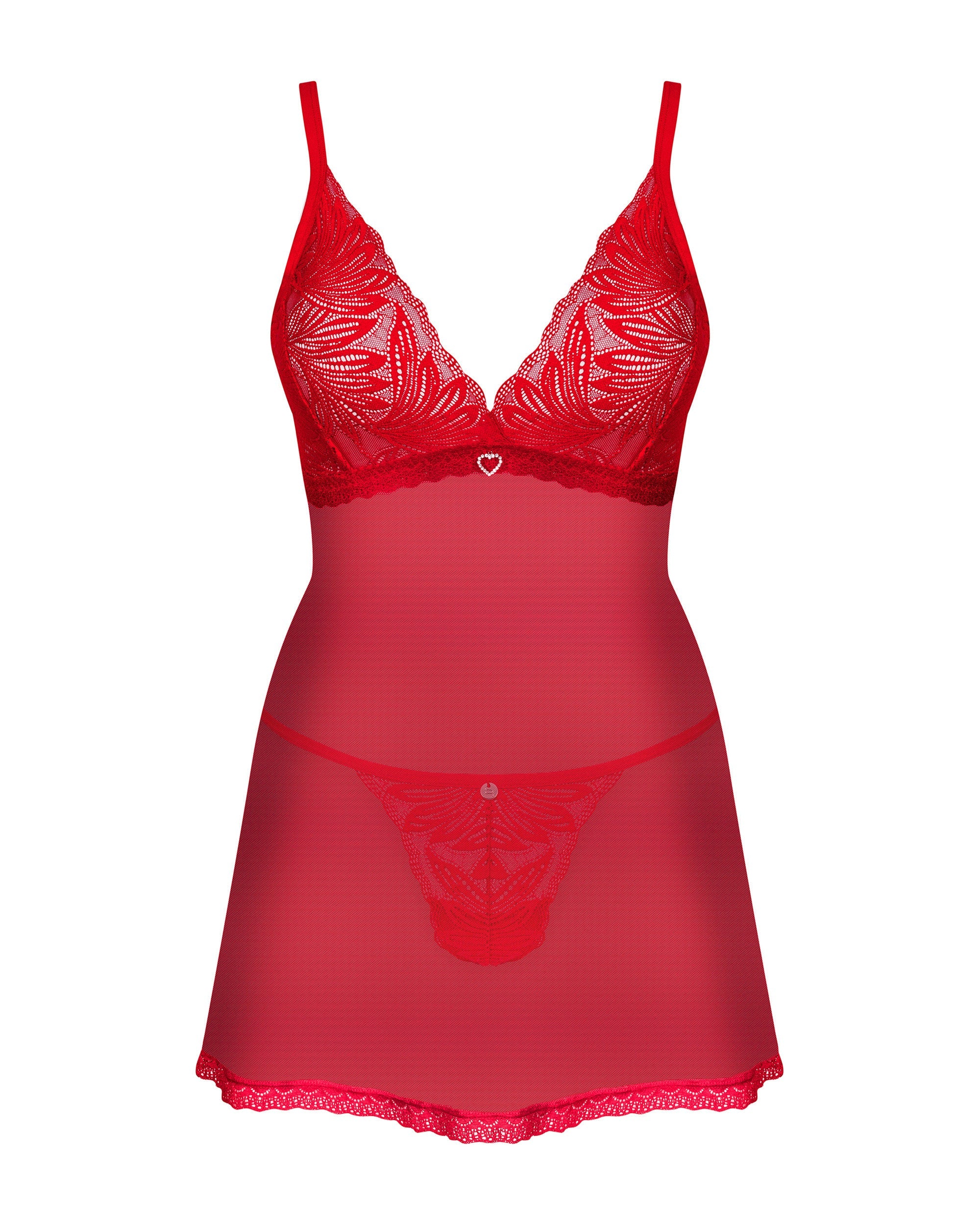 Babydoll chilisa rosso con perizoma | chilisa
