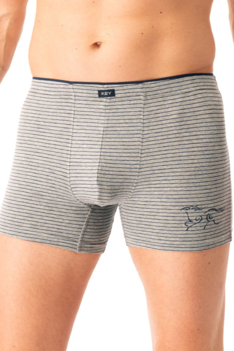 Boxer uomo in cotone elasticizzato a righe mxh 354