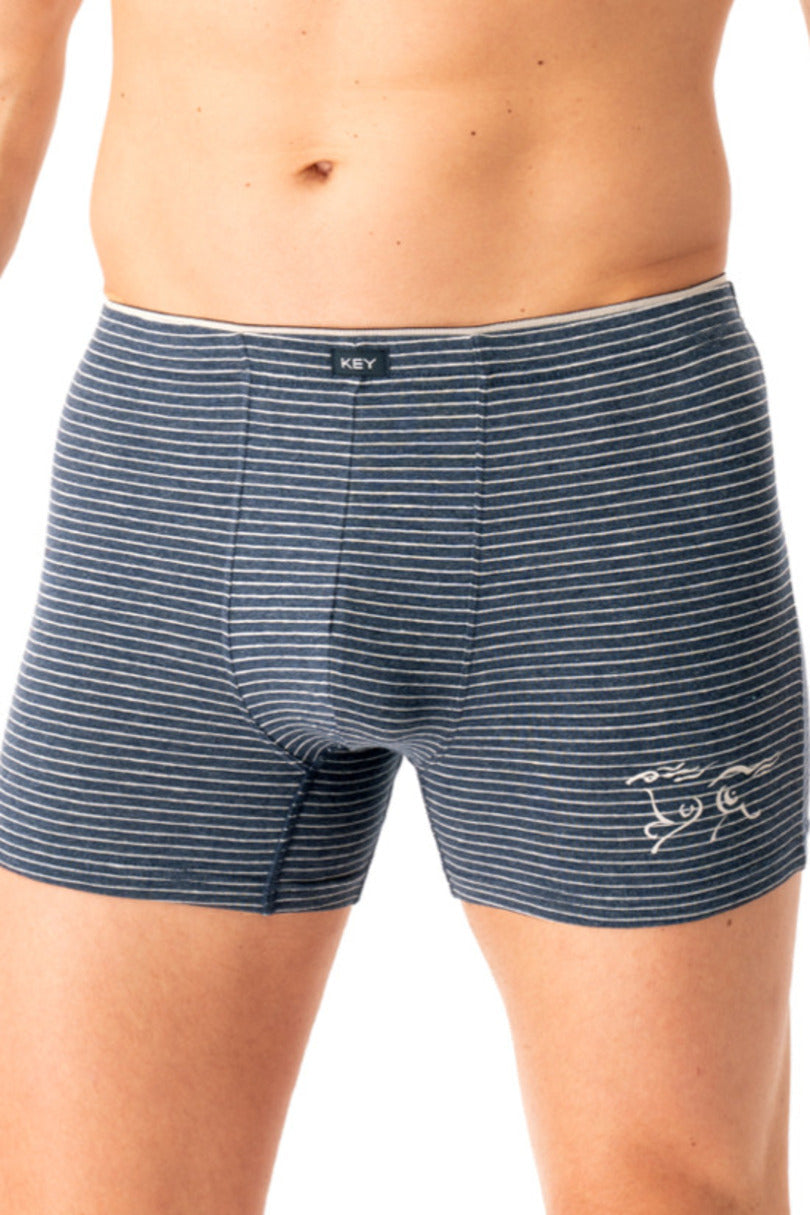 Boxer uomo in cotone elasticizzato a righe mxh 354