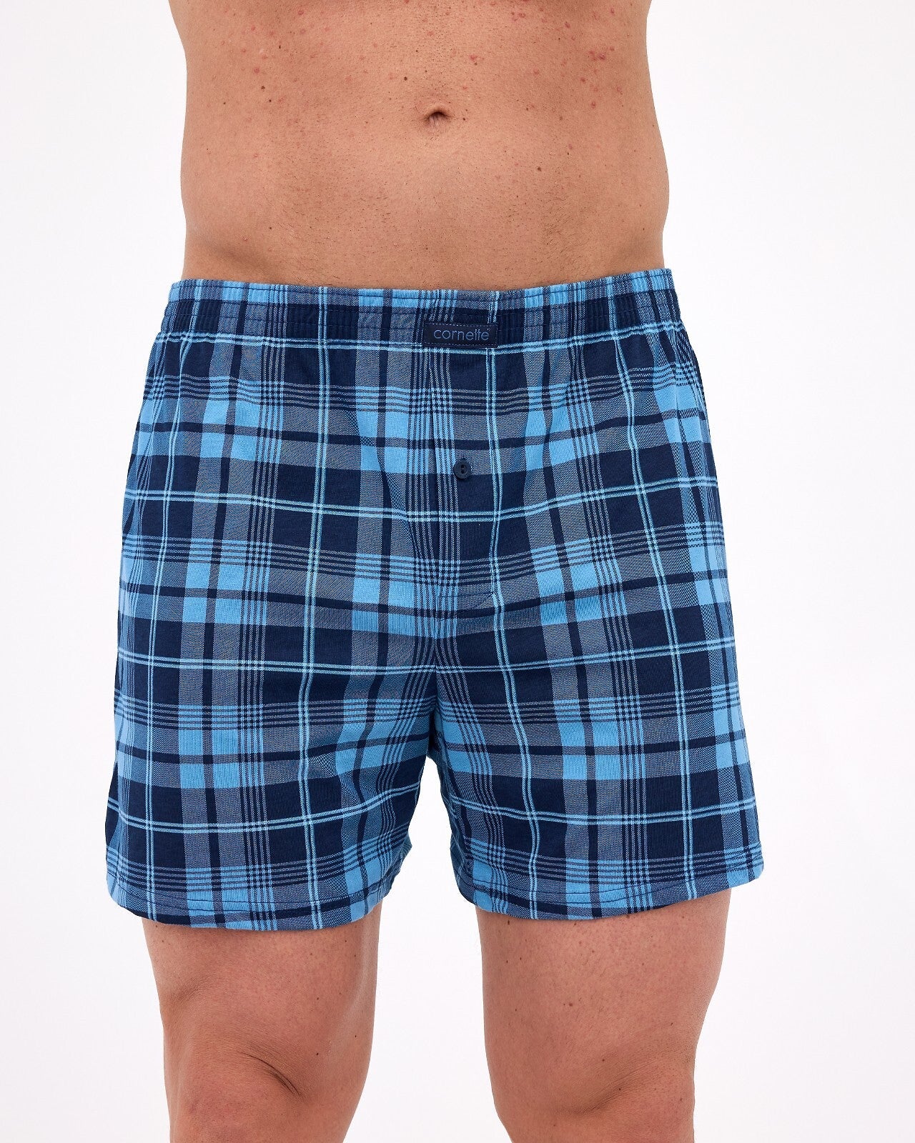 Boxer uomo morbido con bottoni in cotone elasticizzato