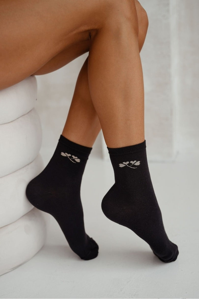 Calze da donna con disegno fine e filo lurex | 0200.178