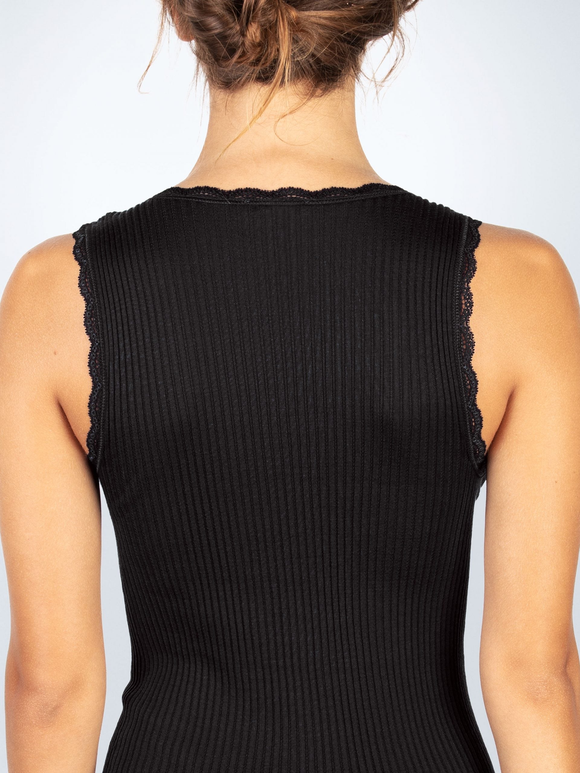 Canotta donna microwool plissè - made in italy