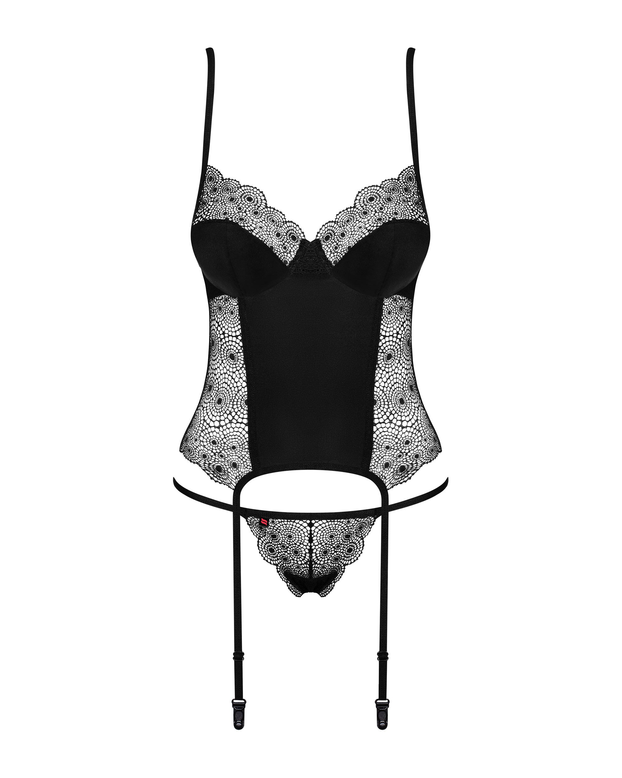 Completo corsetto e perizoma in pizzo | sharlotte