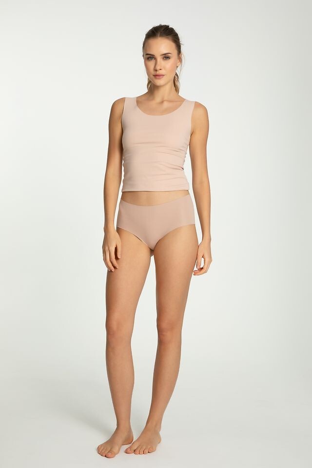 Cotton mood | slip midi da donna in cotone senza cuciture