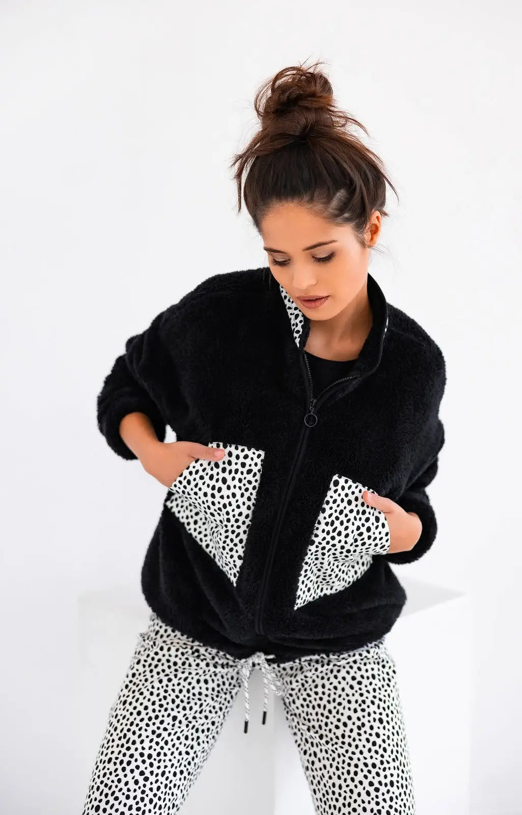 Giacca da camera da donna - lucky - taglie dalla s alla xl