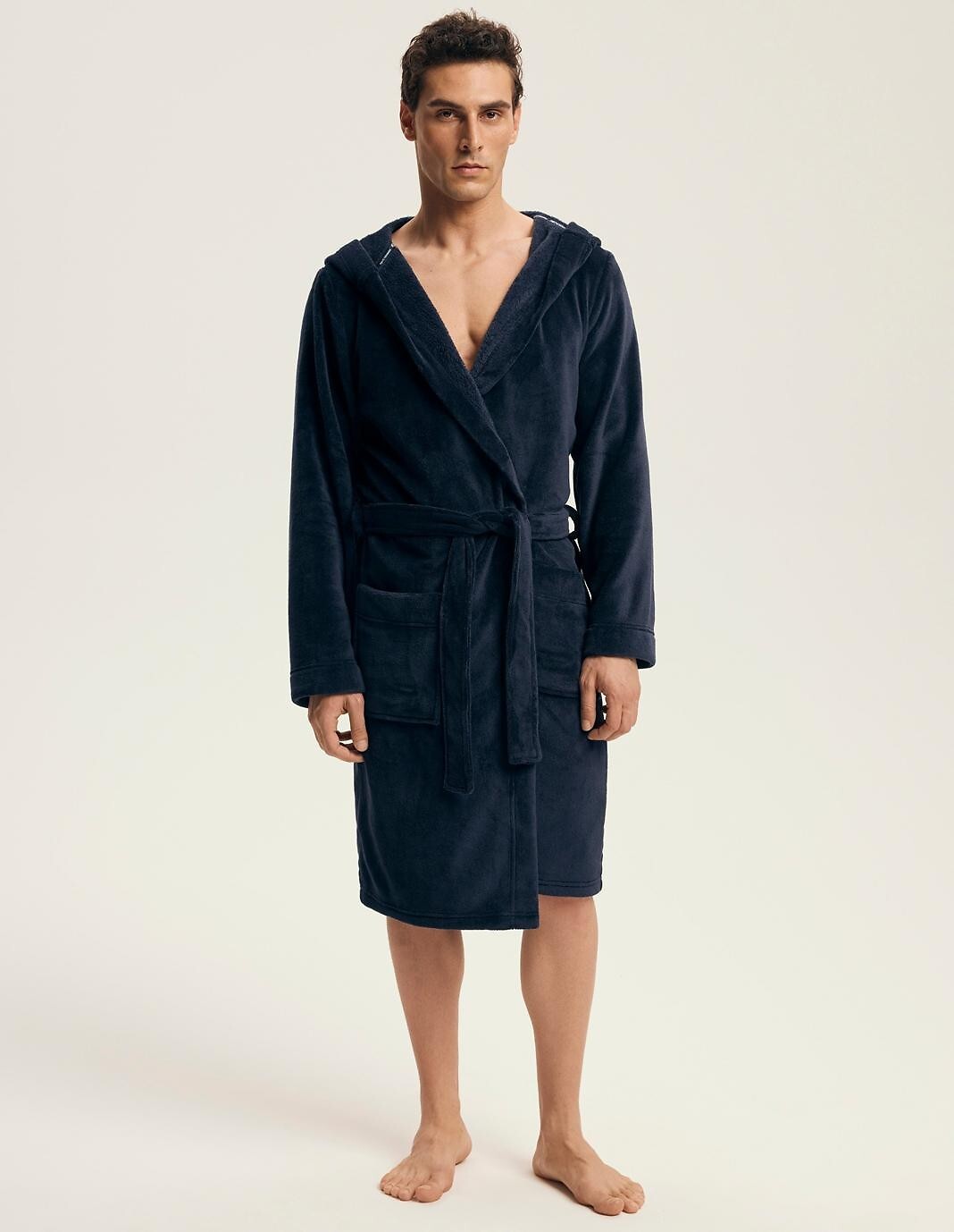 Naps | vestaglia classica da uomo con cappuccio in morbido