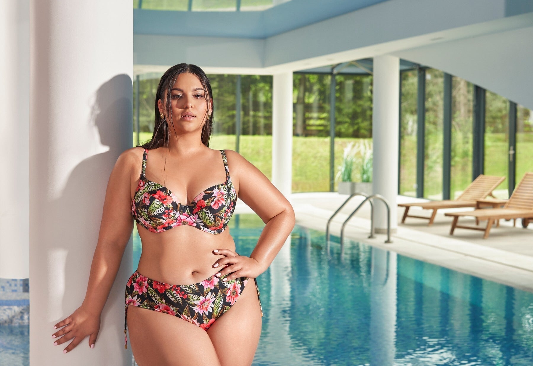 Reggiseno bikini full cup - floral
