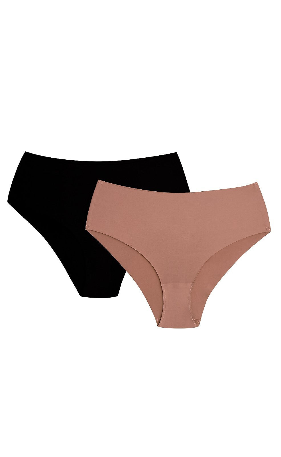 Slip donna in microfibra a vita alta - bump2 - pack da 2