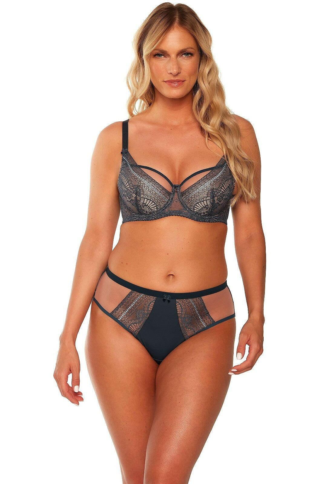 Slip donna in pizzo e tulle - lena