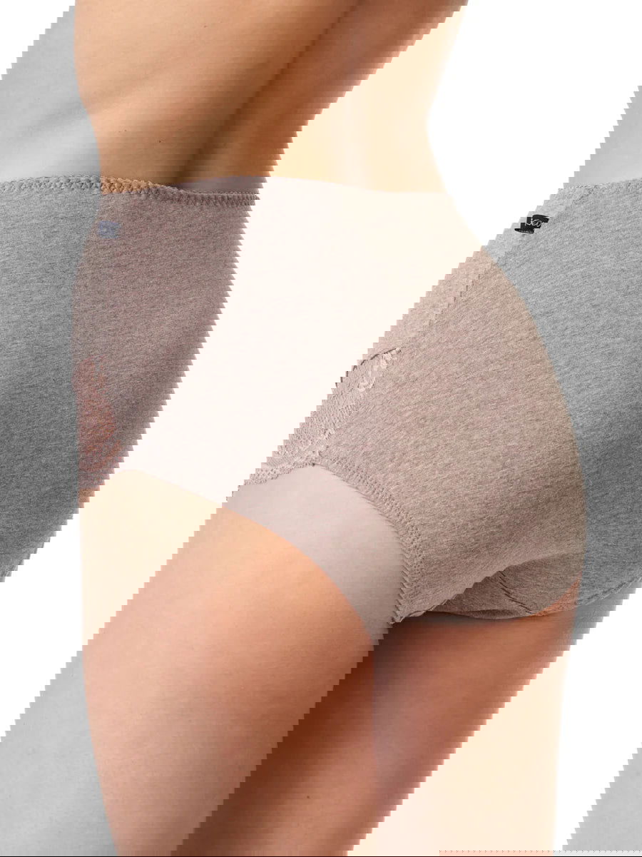 Slip da donna a vita alta in cotone elasticizzato | pack