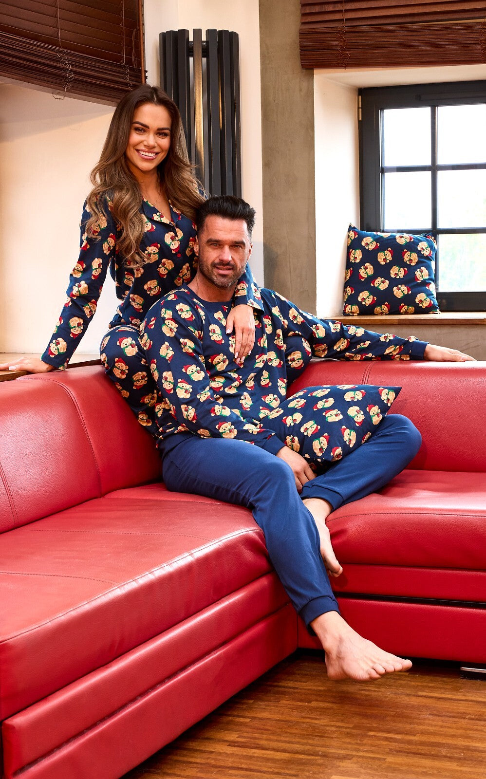 Teddy christmas | pigiama uomo in cotone – collezione natale