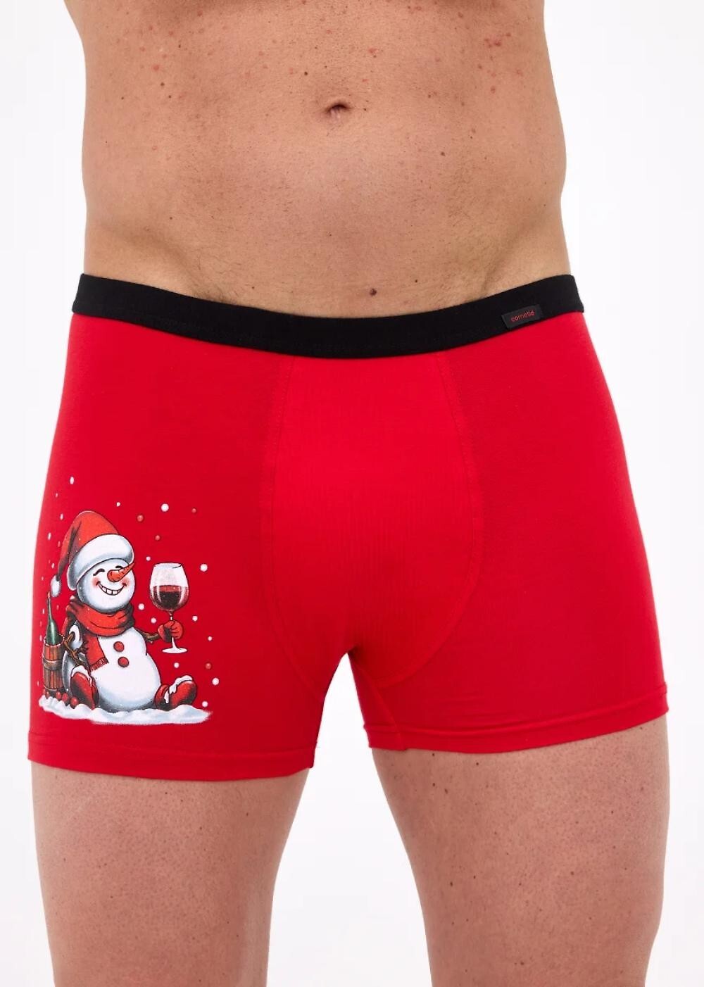 Toast christmas | boxer uomo aderenti rossi con simpatico