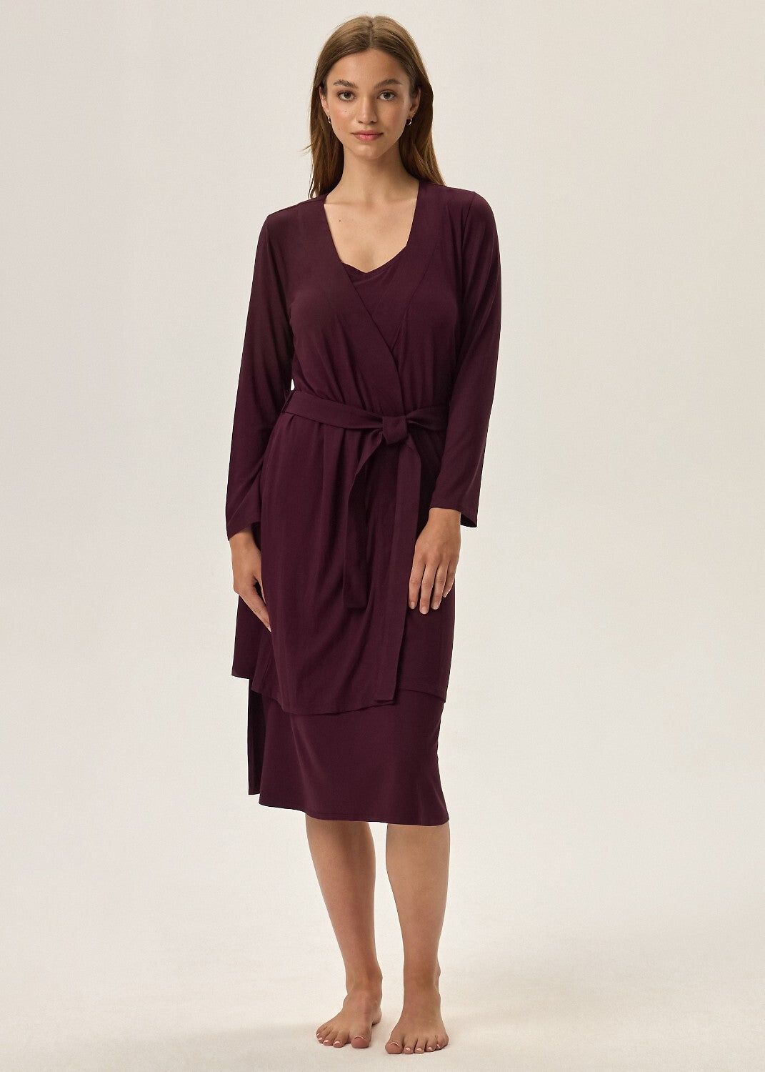 Vestaglia corta da donna in viscosa - fleur