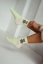 0200.008 - calze corte donna in cotone elasticizzato
