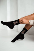 0200.008 - calze corte donna in cotone elasticizzato