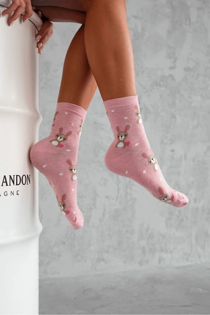 0200.158 - calza donna corta in cotone elasticizzato