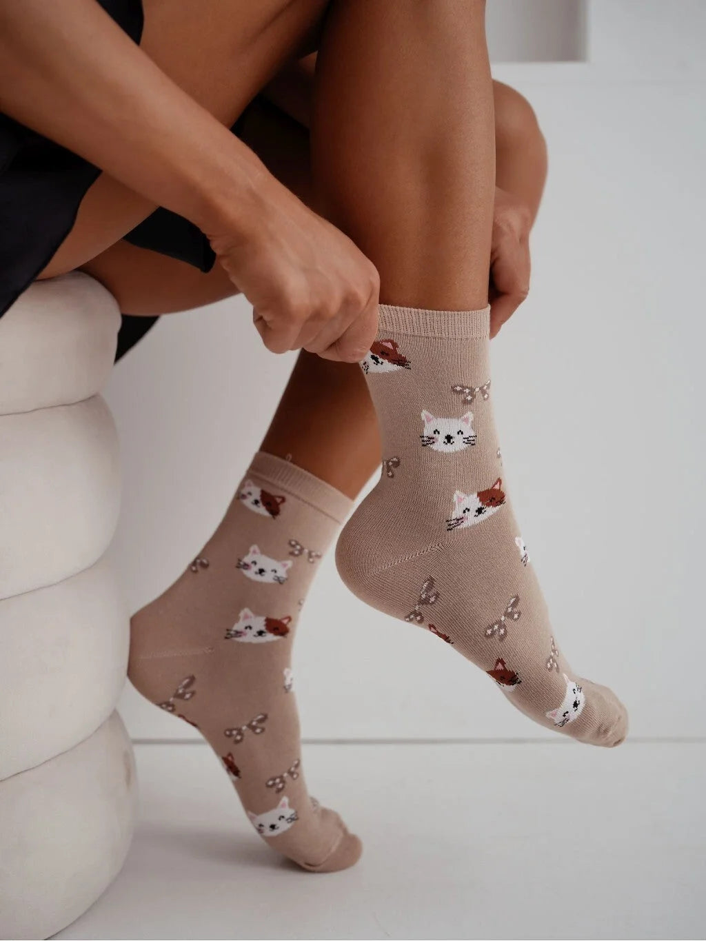 0200.241 - calze corte da donna in cotone elasticizzato
