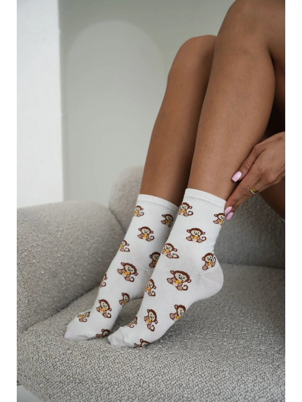 0200.252 - calza donna corta in cotone elasticizzato