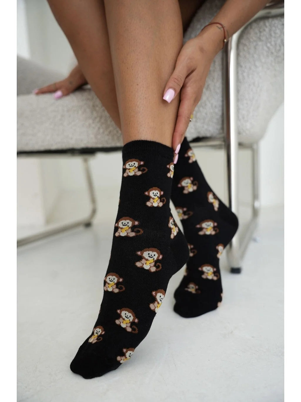 0200.252 - calza donna corta in cotone elasticizzato