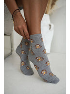 0200.252 - calza donna corta in cotone elasticizzato