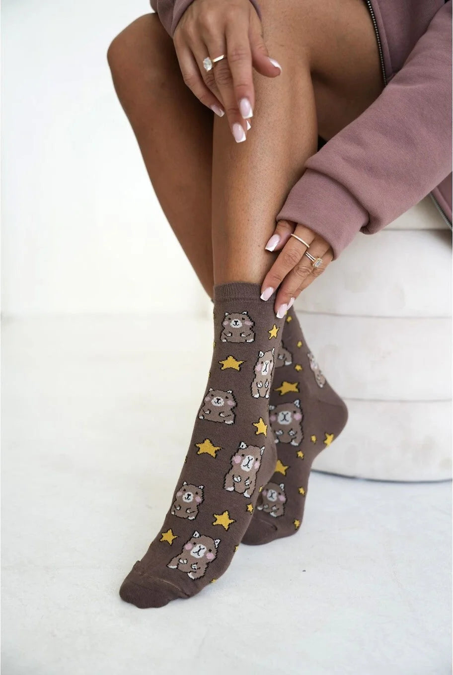 0200.262 - calza donna corta in cotone elasticizzato