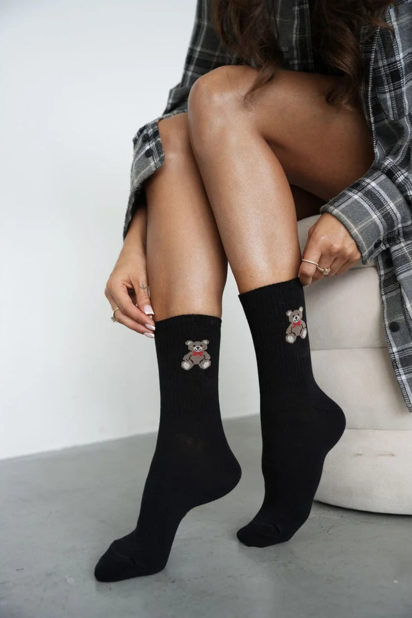 0200.265 - calza donna corta in cotone elasticizzato