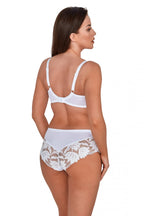 1134 - keto - reggiseno semi-soft in pizzo e tulle - bianco