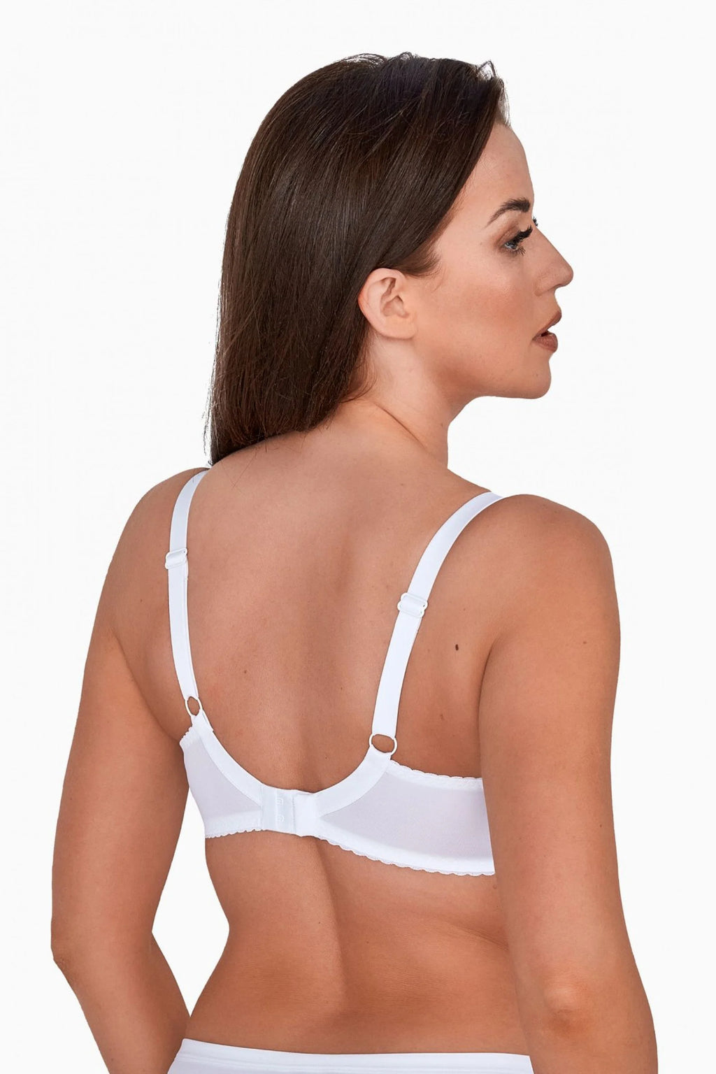 1134 - keto - reggiseno semi-soft in pizzo e tulle - bianco