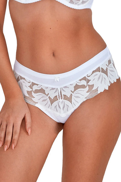 1135 - nike - slip brasiliano da donna in pizzo - bianco