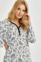 3453 - aida - camicia da notte donna in puro cotone