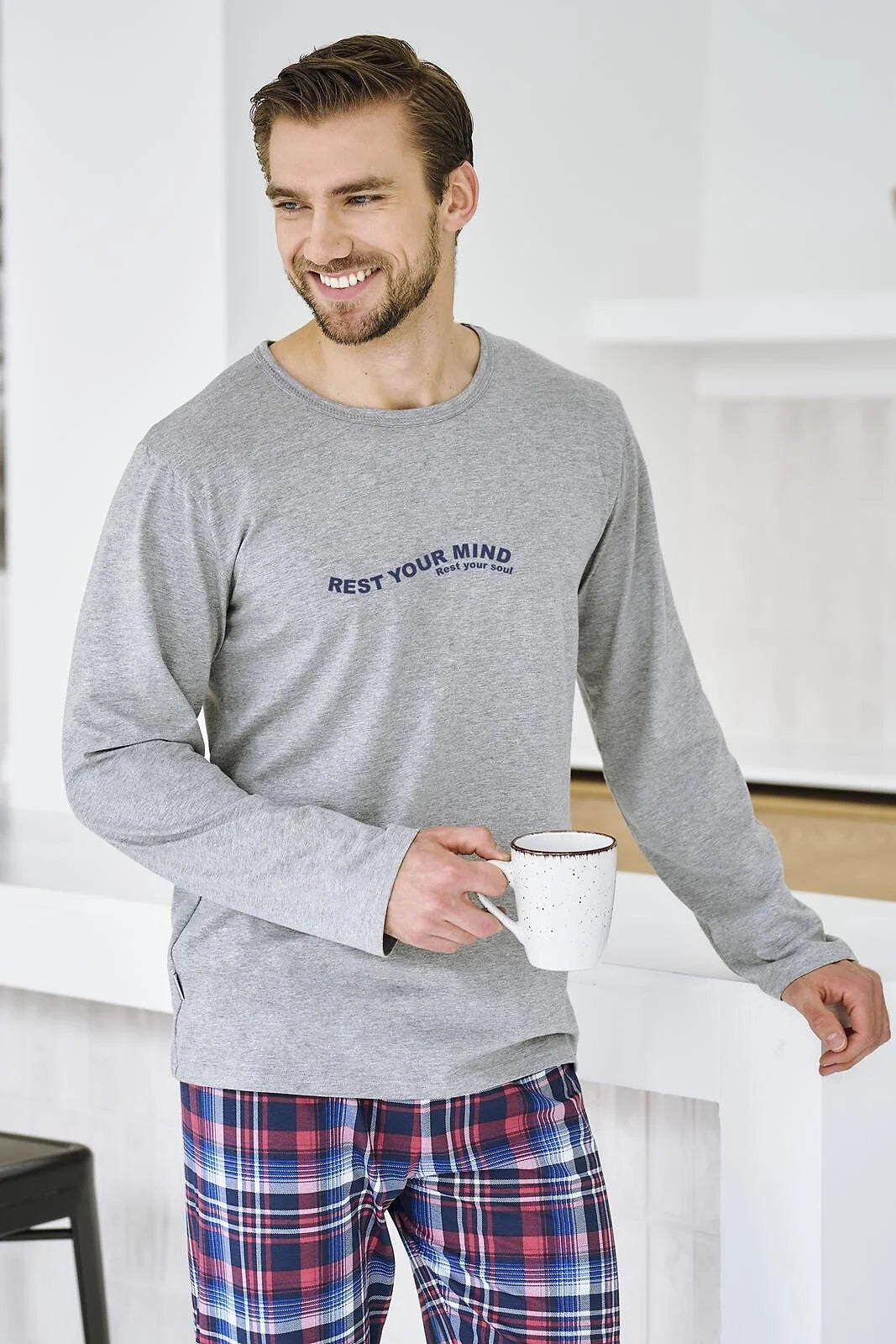 3478 - franco - pigiama uomo – comfort classico e stile