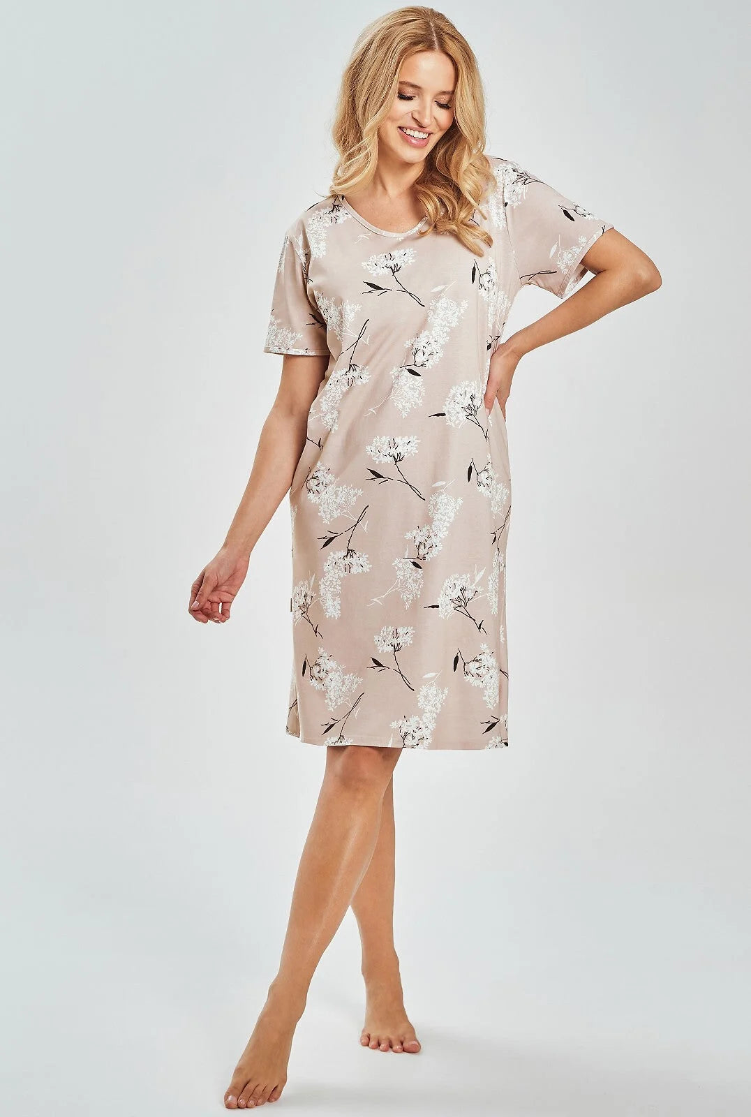 3538 - fiora - camicia da notte donna in cotone