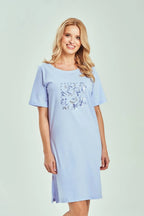 3554 - valentina - camicia da notte donna in cotone