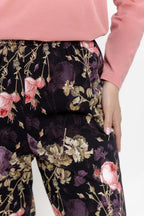 3614 - maribel - pigiama da donna in cotone con scollo a v