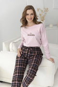 3619 - kayla - pigiama da donna in cotone con maglia