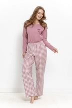 3620 - lori - pigiama da donna in cotone con maglia